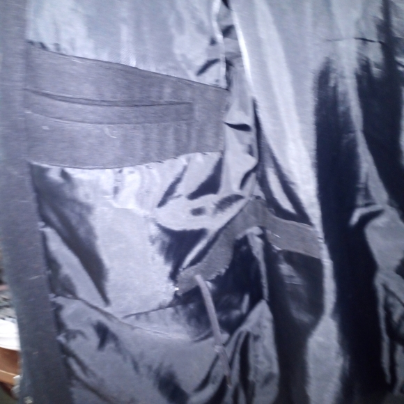 Perry Ellis shell wool zip up button jacket - Picture 5 of 8